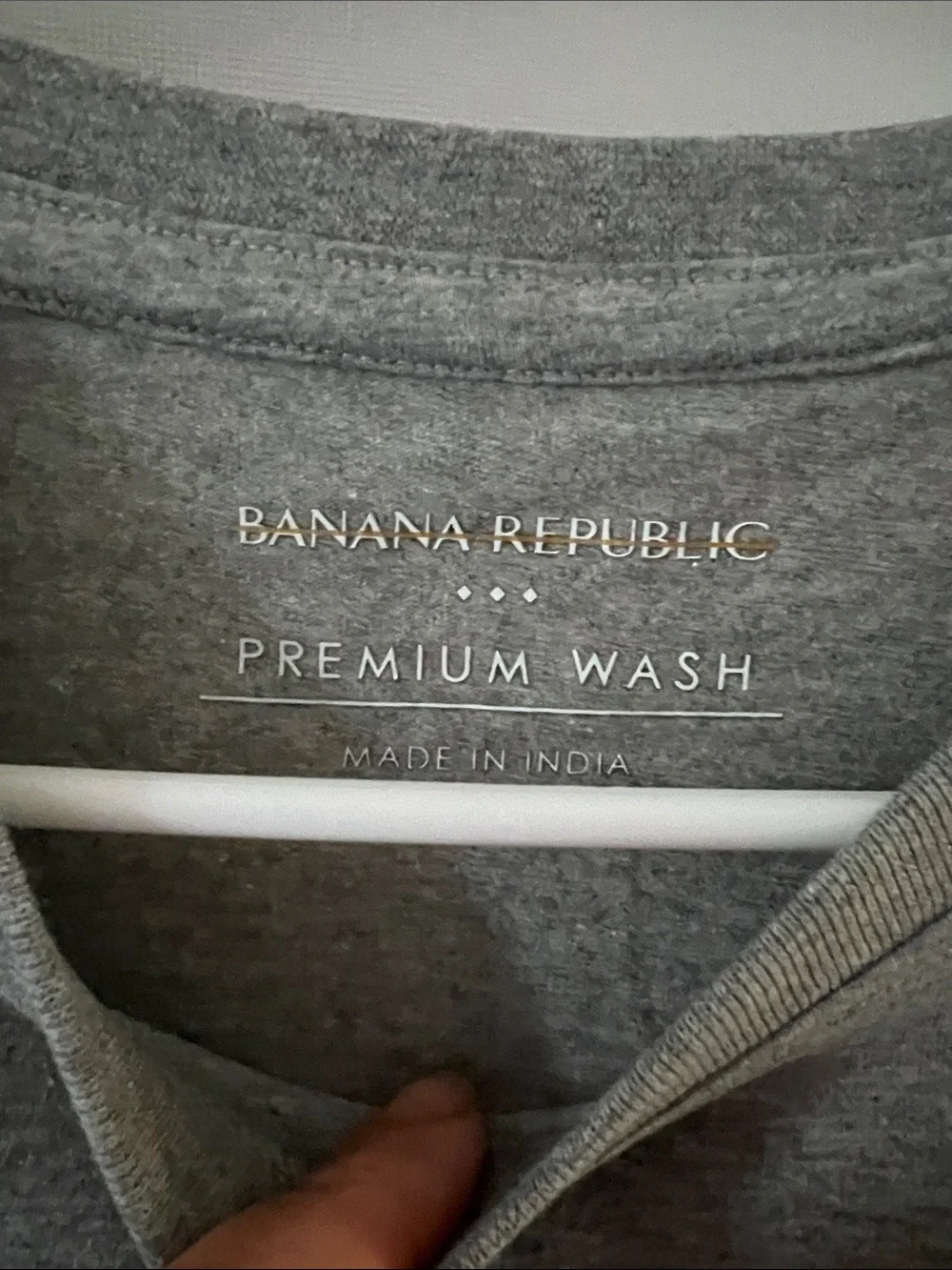 Banana Republic Gray Graphic Logo Sweater